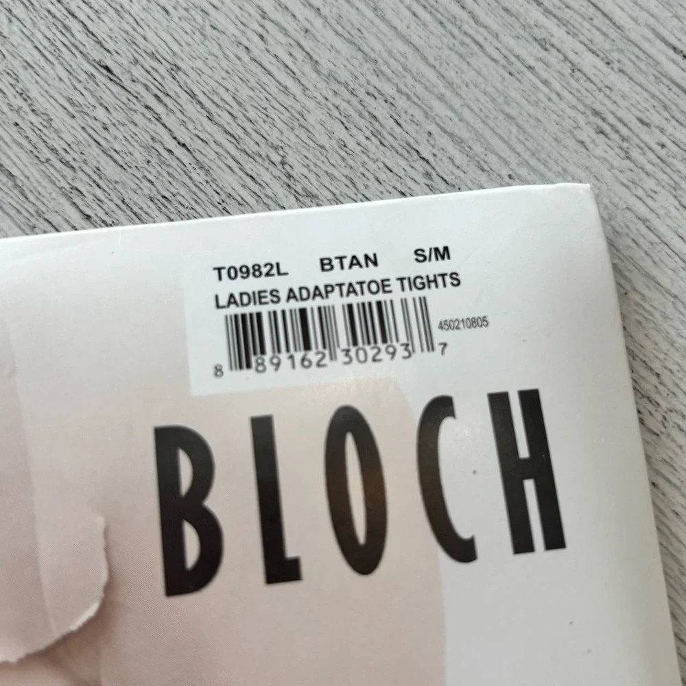 BLOCH Women's Tan/Nude Contoursoft Adaptatoe Tights SM/MD T0982L
